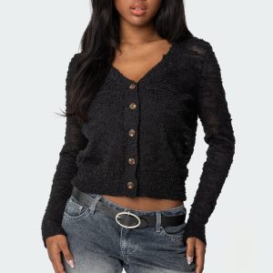 Georgie Textured Knit Cardigan