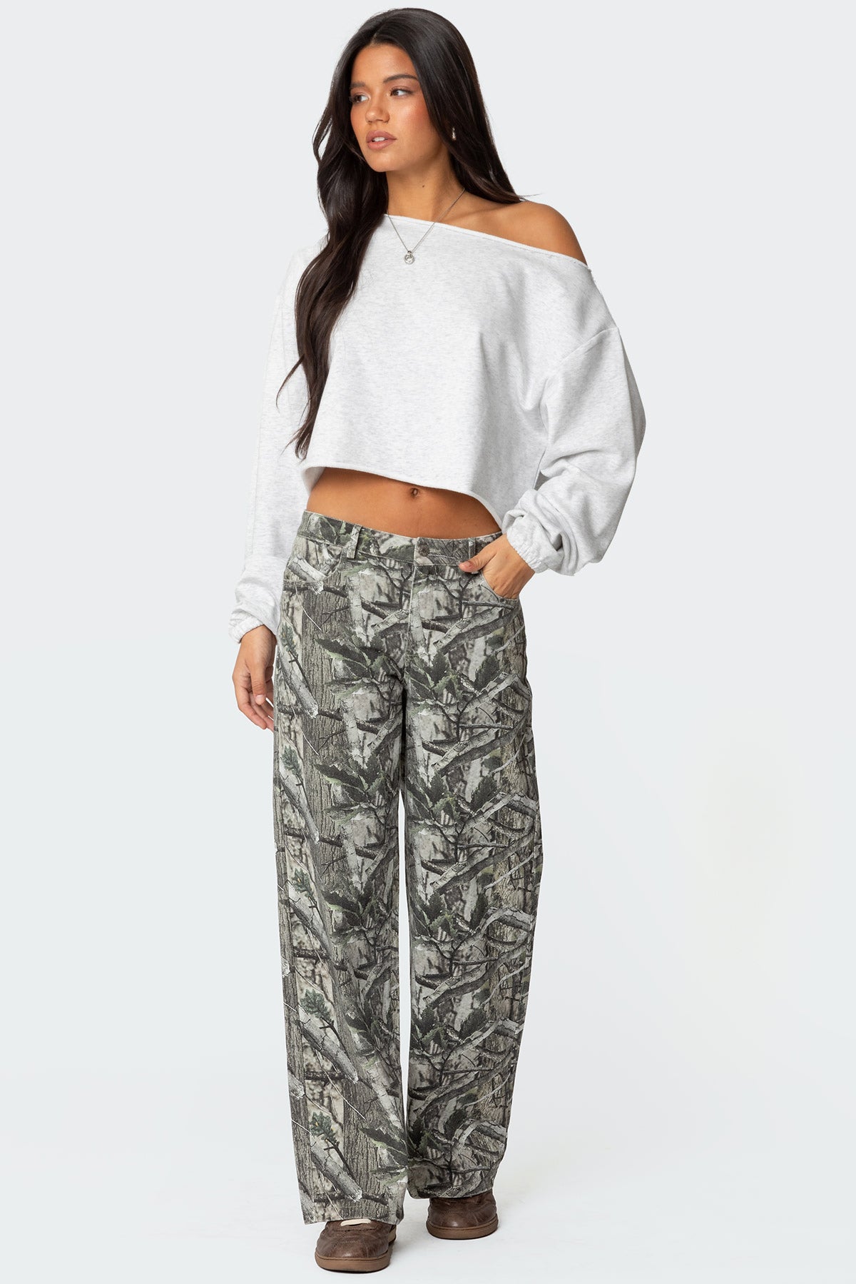 Aveline Off Shoulder Light Sweatshirt - Image 5