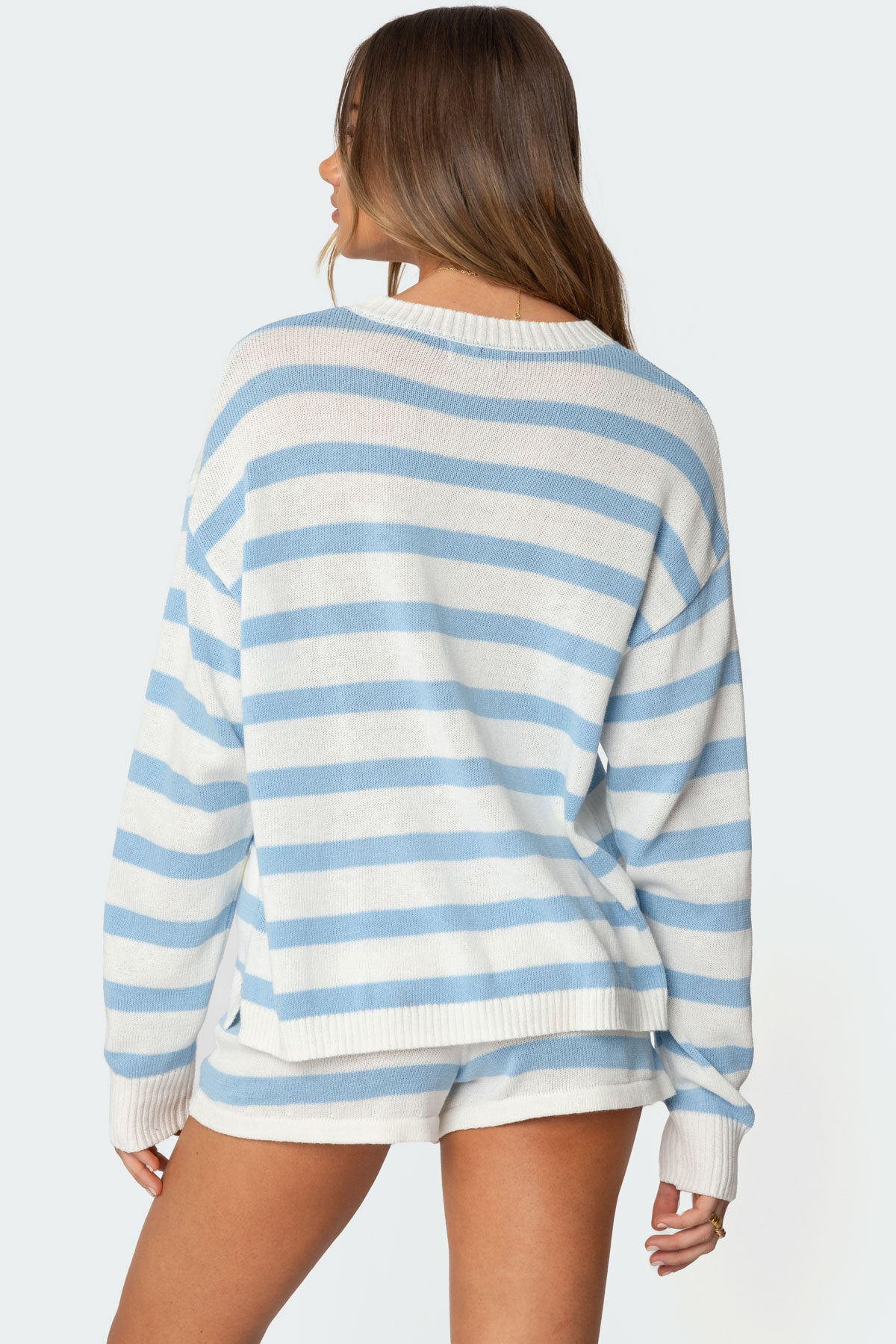 Amaris Oversized Striped Knit Sweater - Image 4