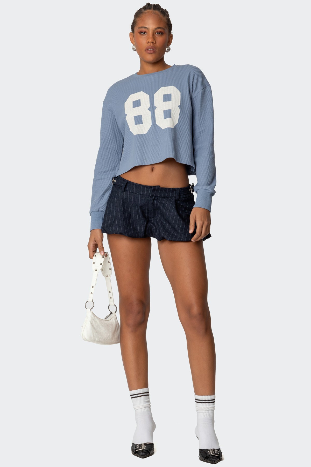 88 Waffle Long Sleeve T Shirt - Image 2