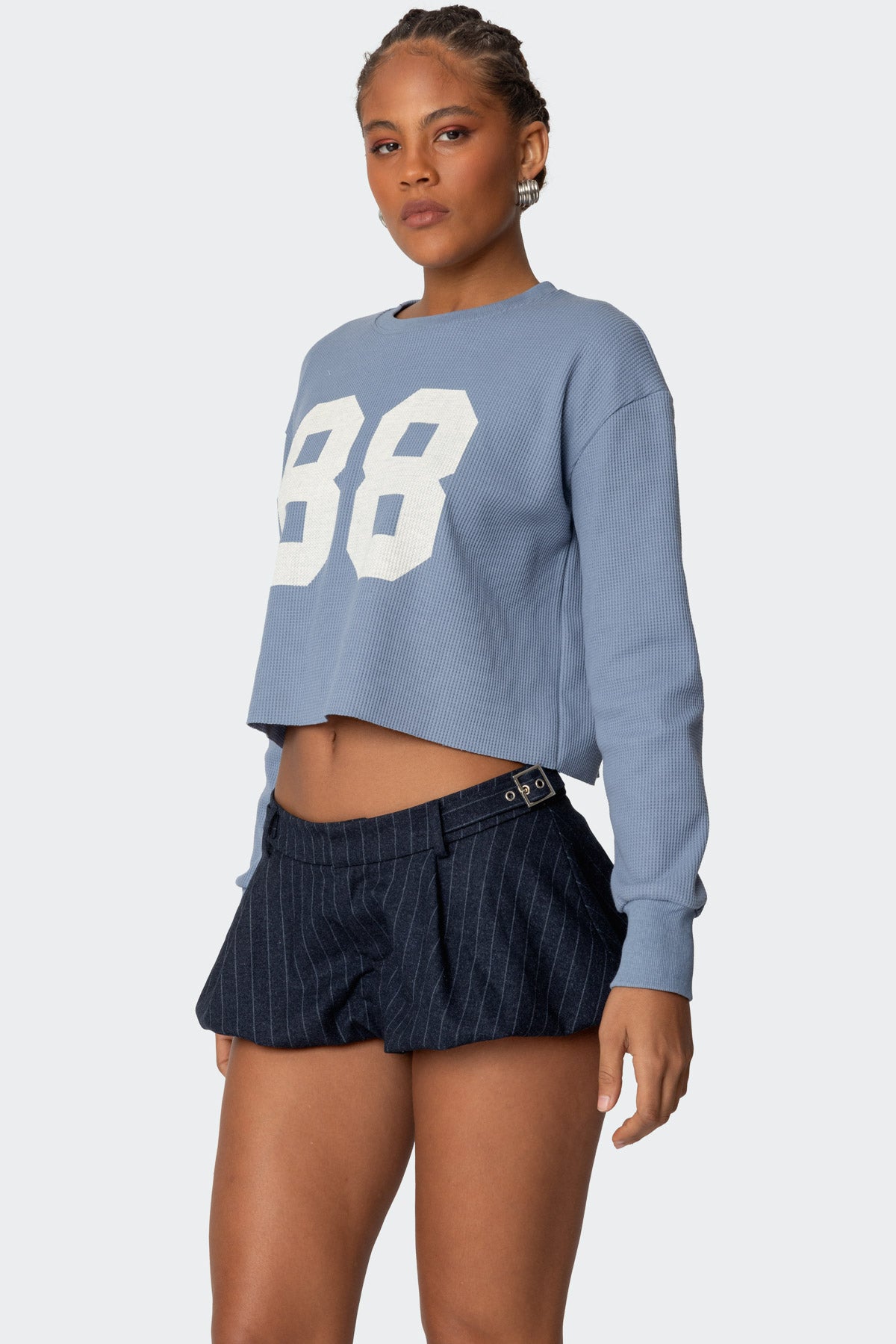88 Waffle Long Sleeve T Shirt - Image 3