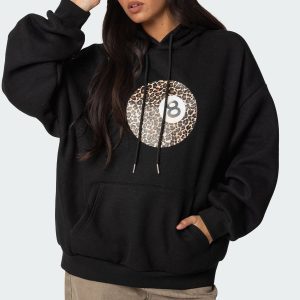 Leopard 8 Oversized Hoodie