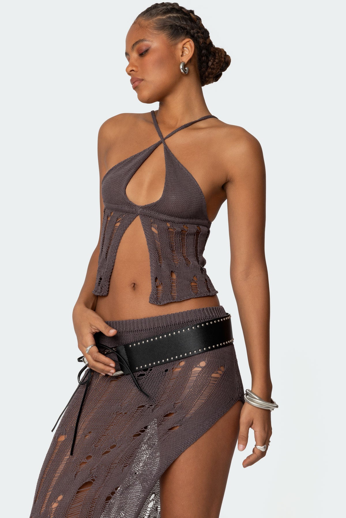 Jaynie Distressed Knit Top - Image 3