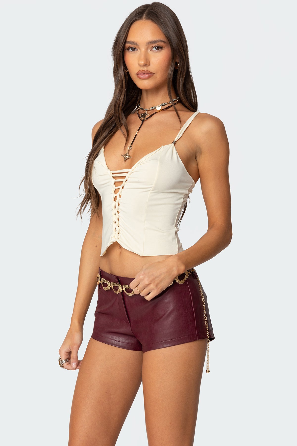 Interlocked V Neck Tank Top - Image 4