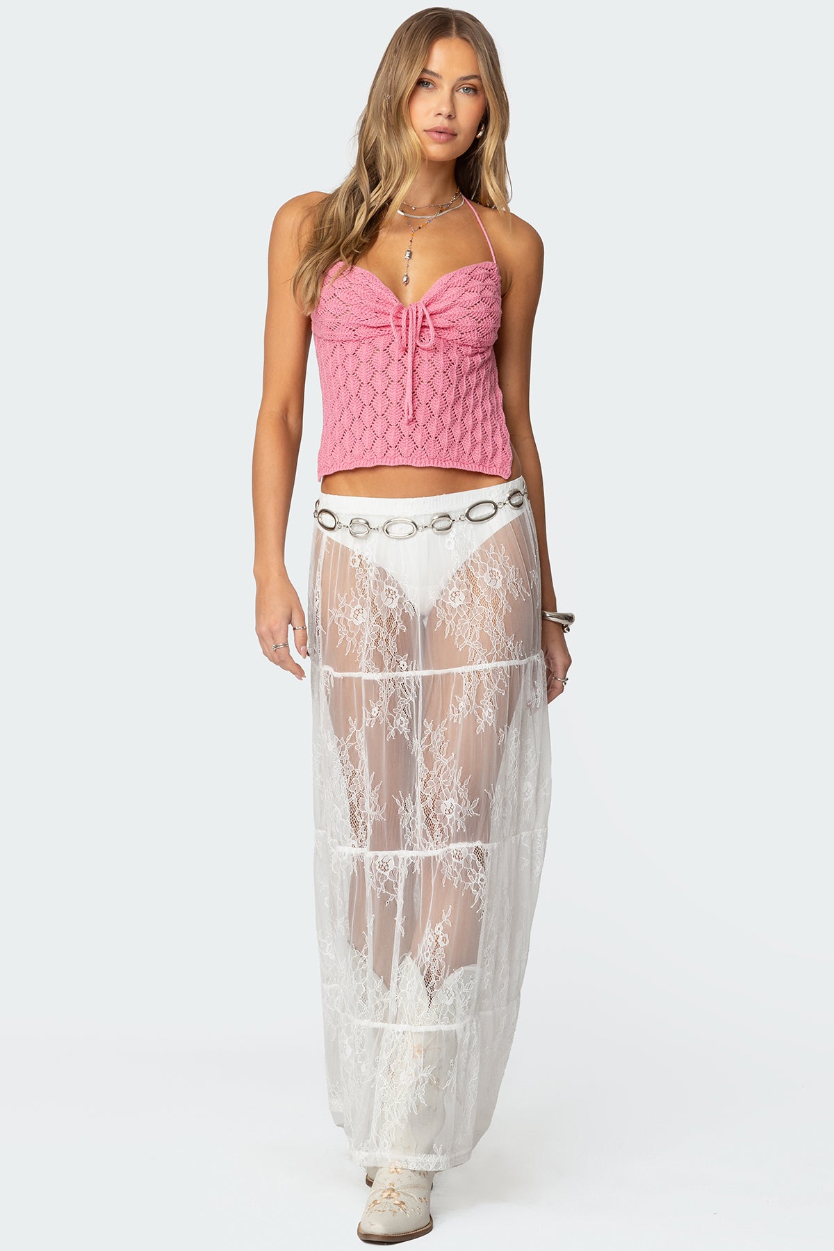 Milli Crochet Backless Top - Image 2