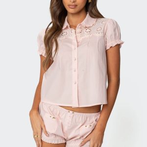 Lona Tailored Button Up Shirt