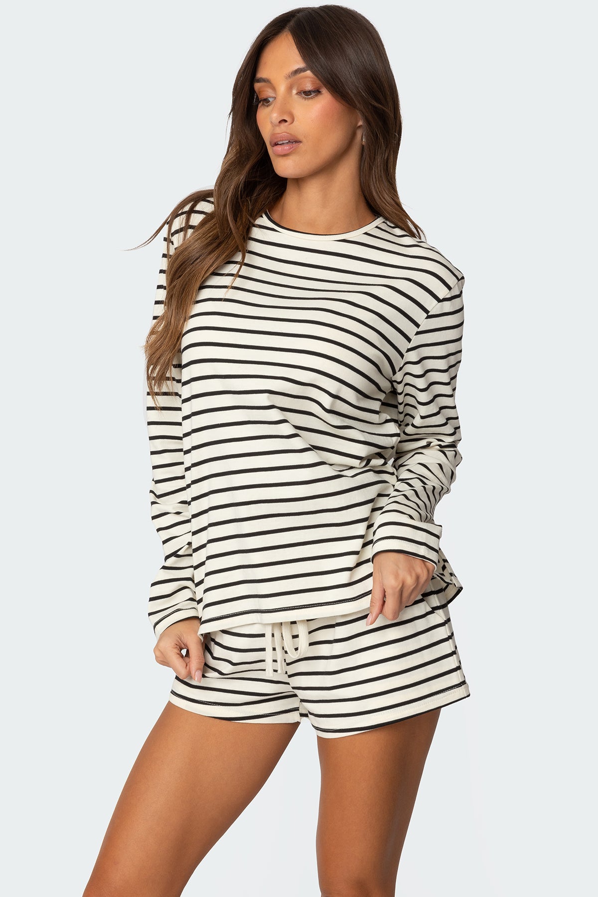 Jordyn Striped Long Sleeve T Shirt - Image 3