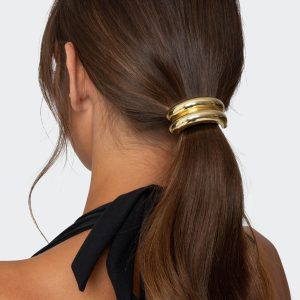 Gold Cuff Hair Tie
