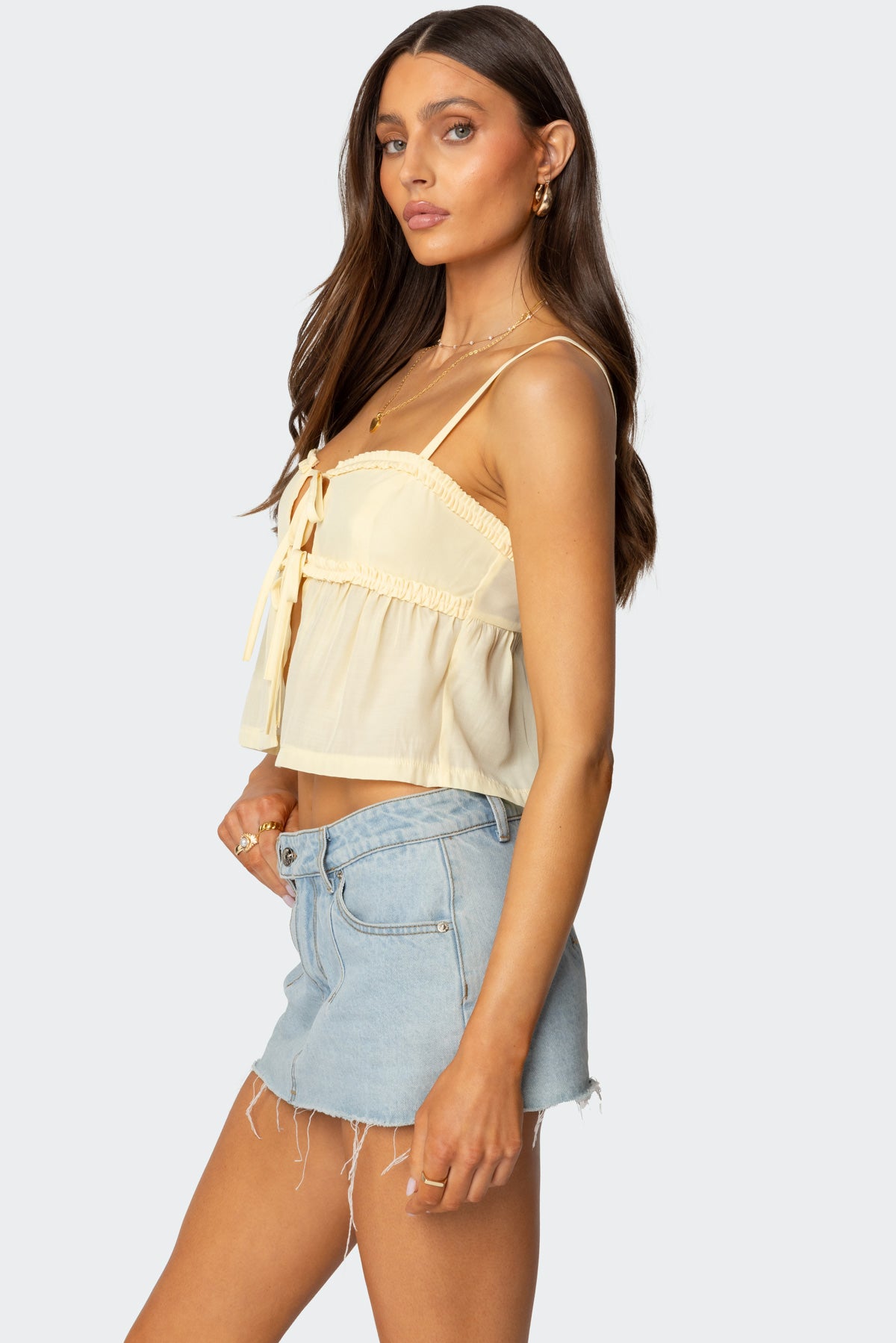 Loula Tie Front Tank Top - Image 3