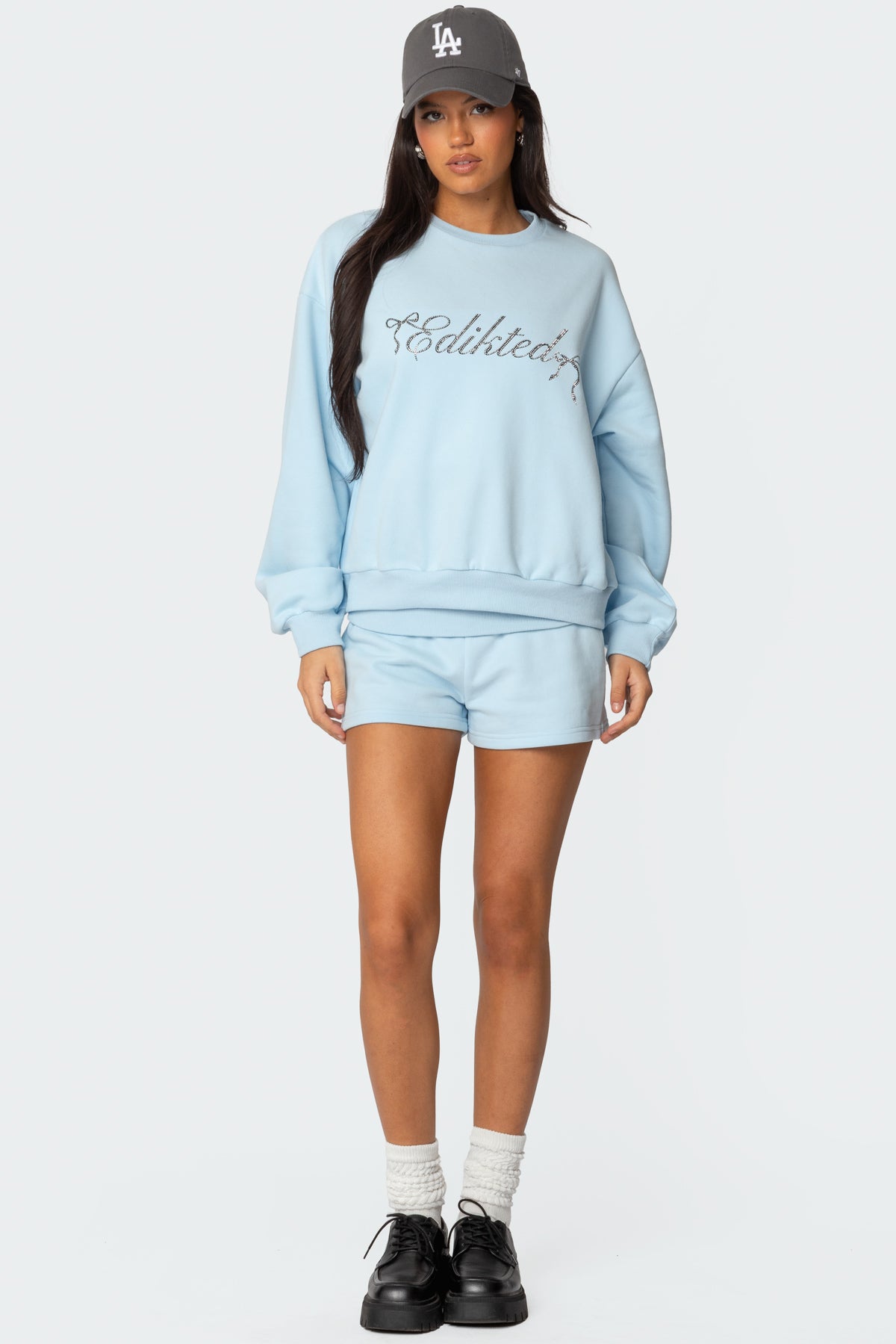 Super Edikted Rhinestone Oversized Sweatshirt - Image 2
