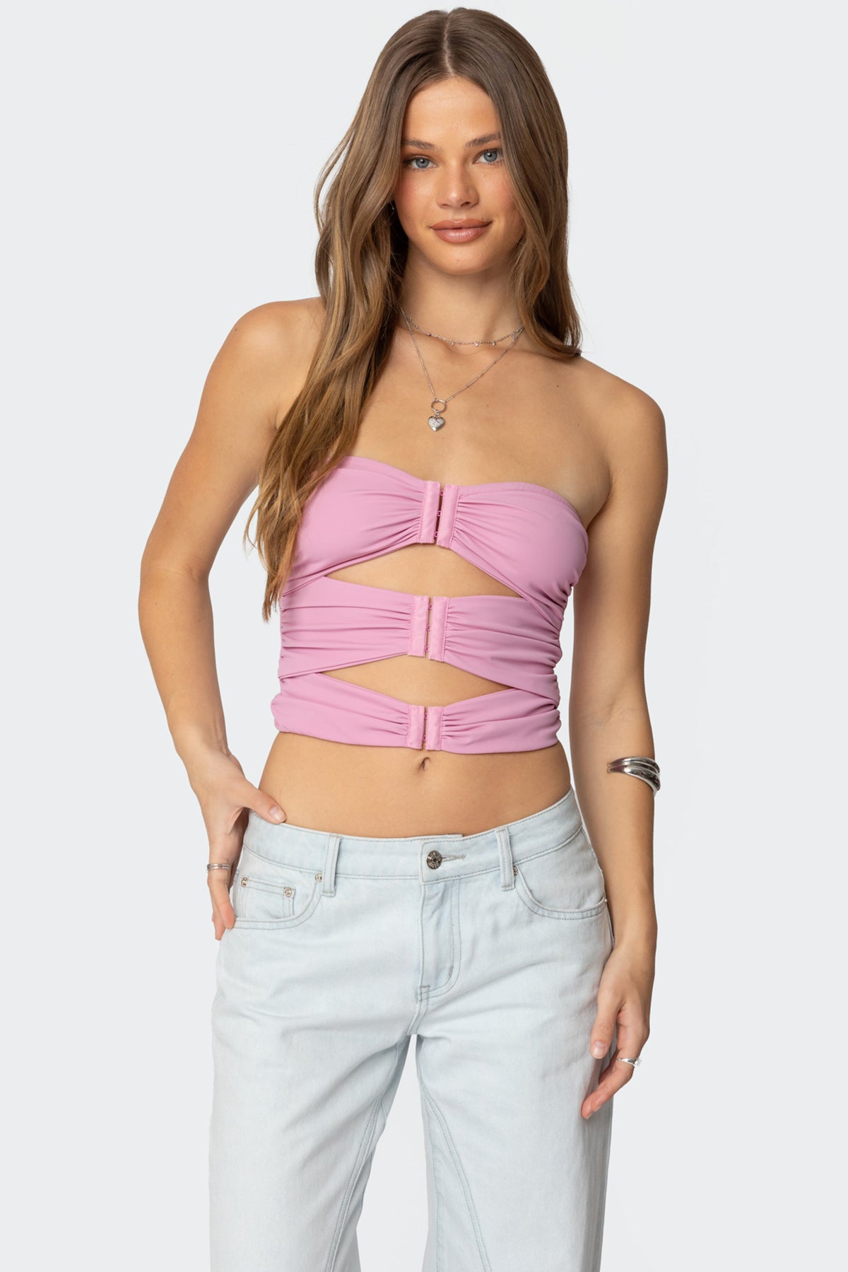 Ariella Cut Out Strapless Top - Image 3