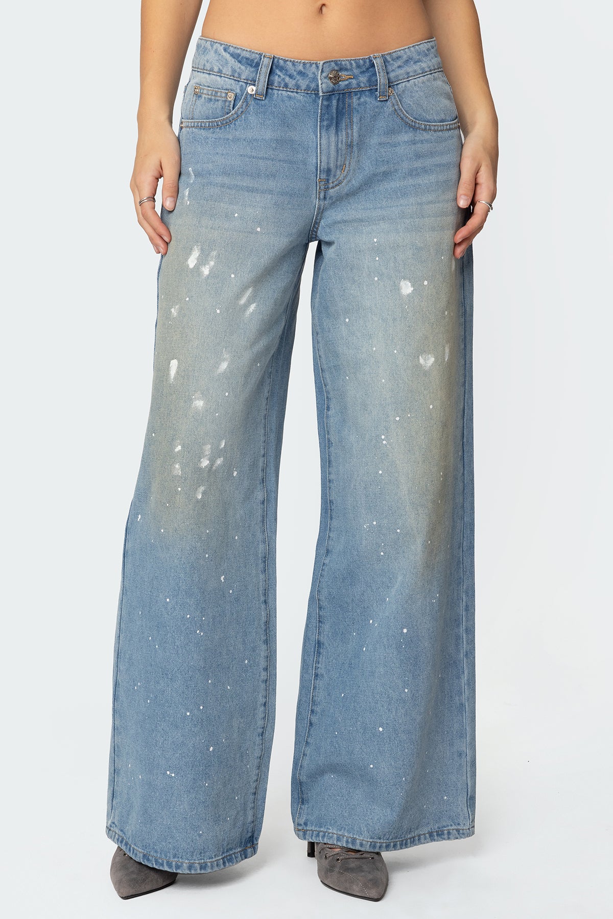 Paint Splatter Low Rise Jeans - Image 2