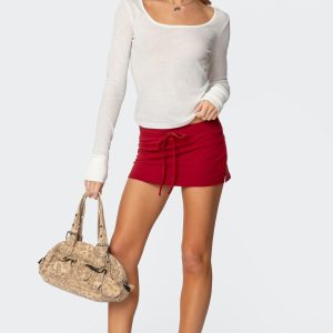 Bayside Slitted Micro Skort
