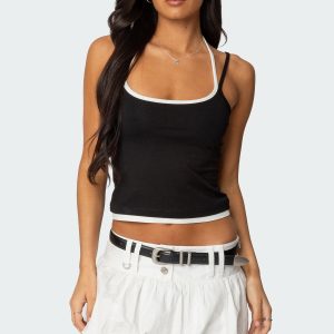 Roya Layered Halter Tank Top