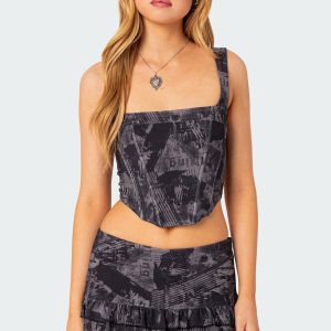 Nightlife Printed Corset