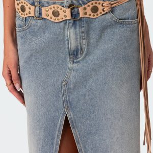 Suede Western Belt