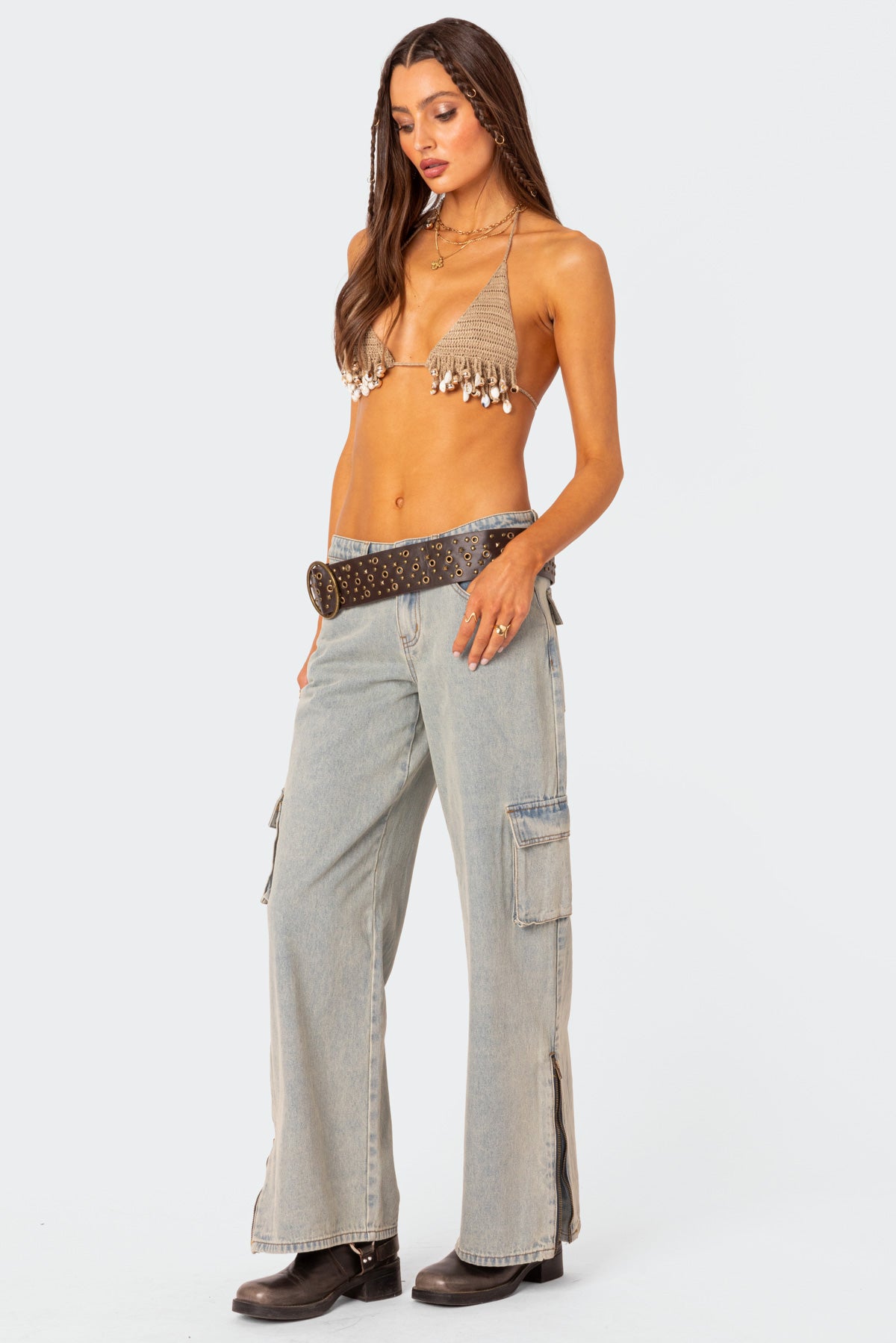 Aruba Beaded Crochet Bra Top - Image 4