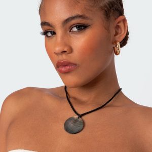 Twisted Cord Pendant Necklace