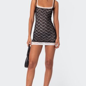 Vivian Layered Lace Mini Dress