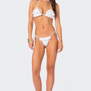 Joelle Ruffled String Bikini Bottom