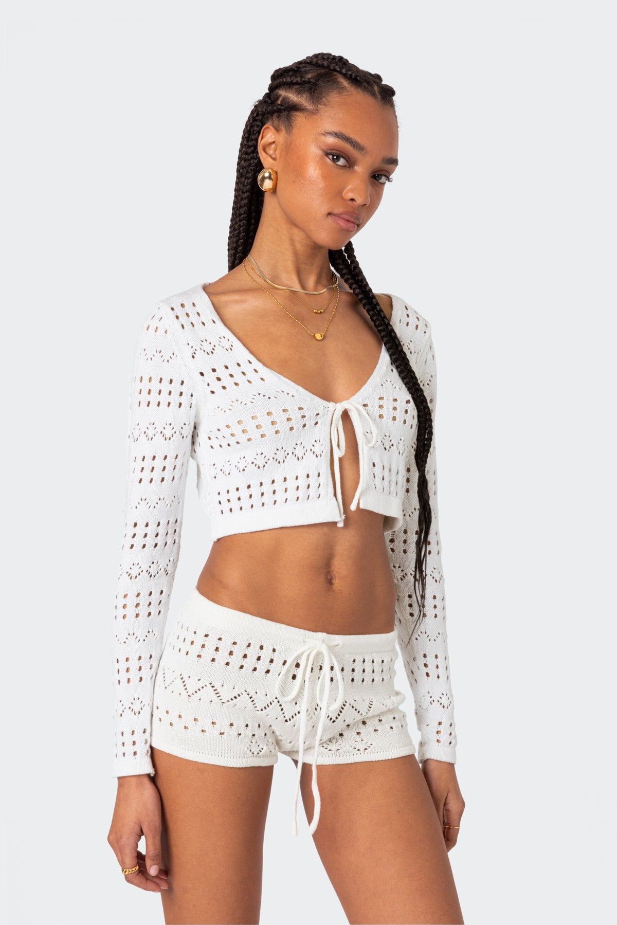 Betsy Tie Front Knit Top - Image 3