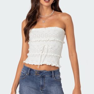 Cecily Strapless Knit Top