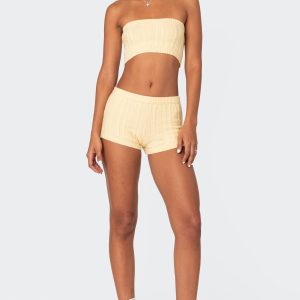 Raegan Cable Knit Shorts