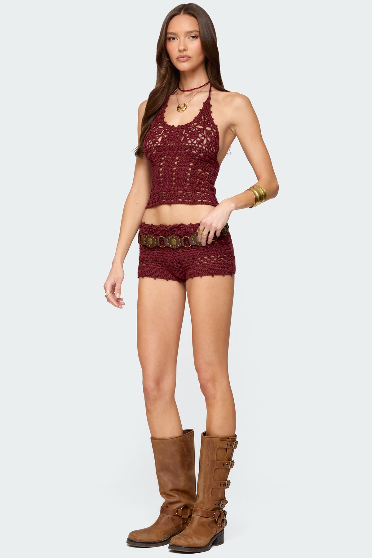 Kelani Crochet Halter Top - Image 5