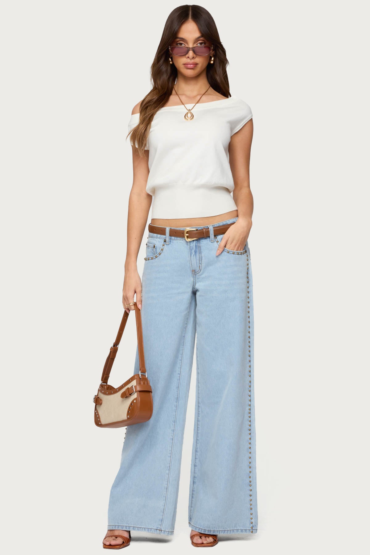 Michaela Off Shoulder Knit Top - Image 3