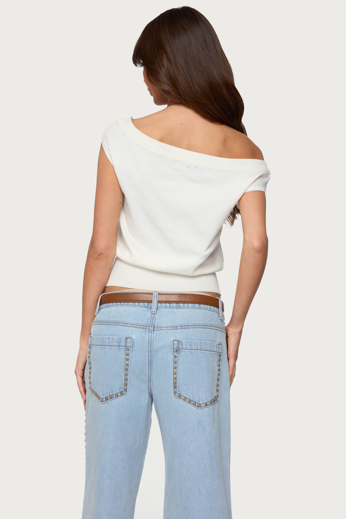 Michaela Off Shoulder Knit Top - Image 6