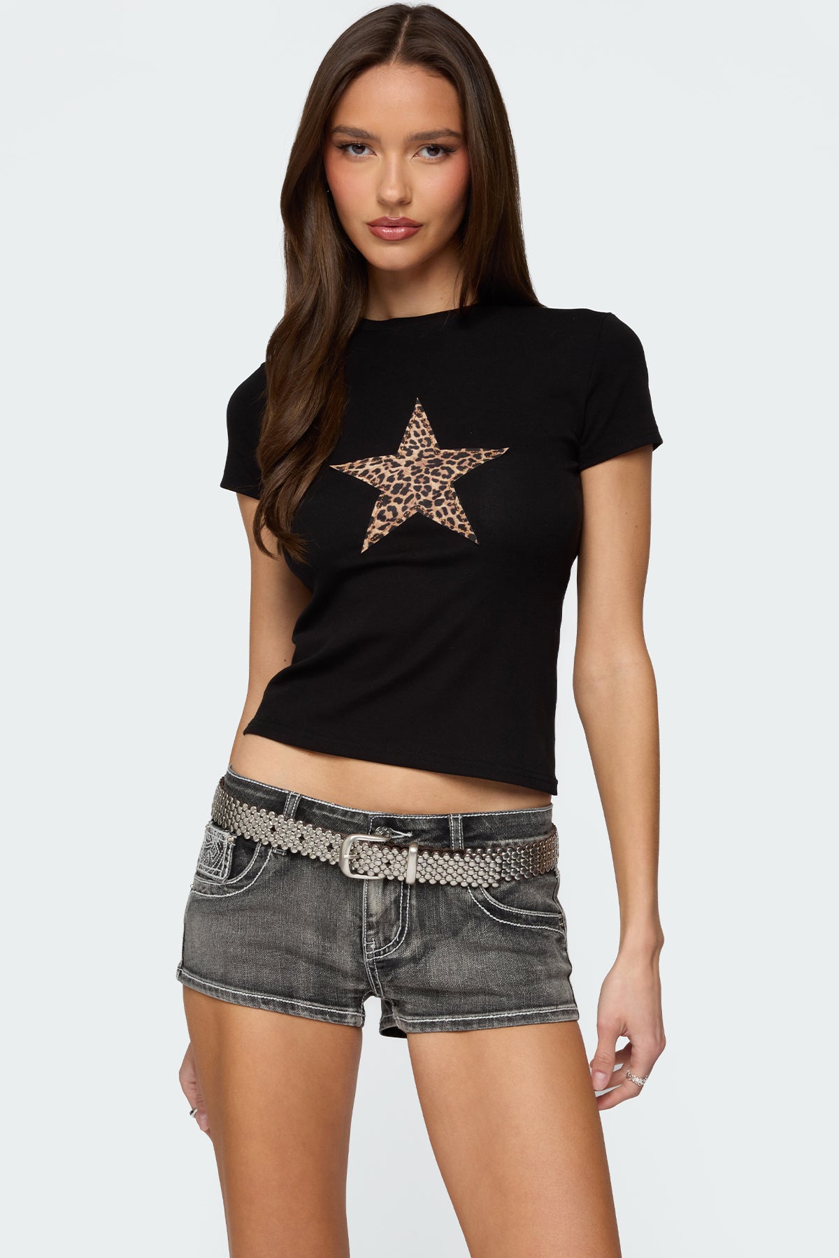 Narla Leopard Star T Shirt - Image 2