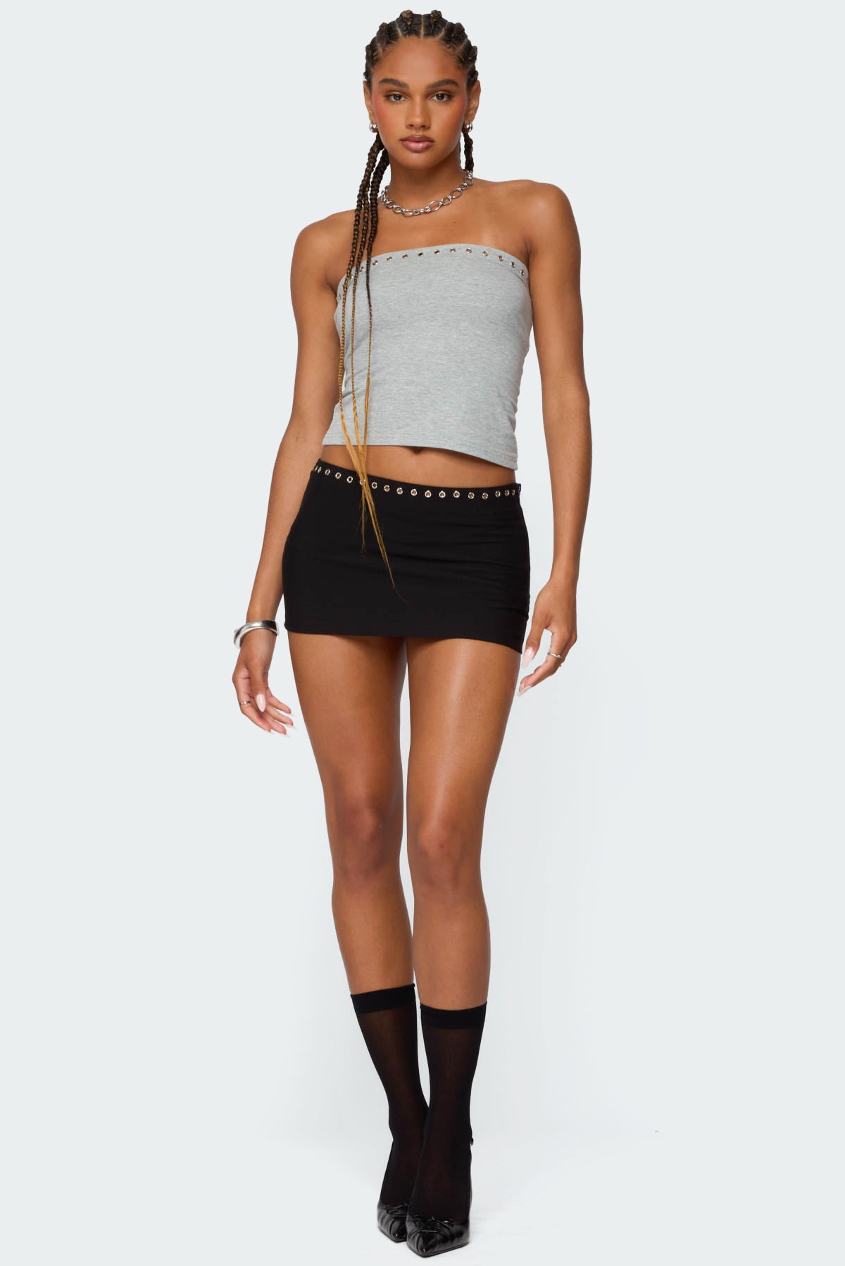 Jaxie Grommet Mini Skort - Image 5