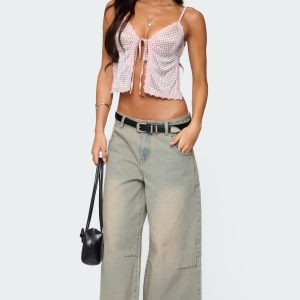 Santi Low Rise Wide Leg Jeans