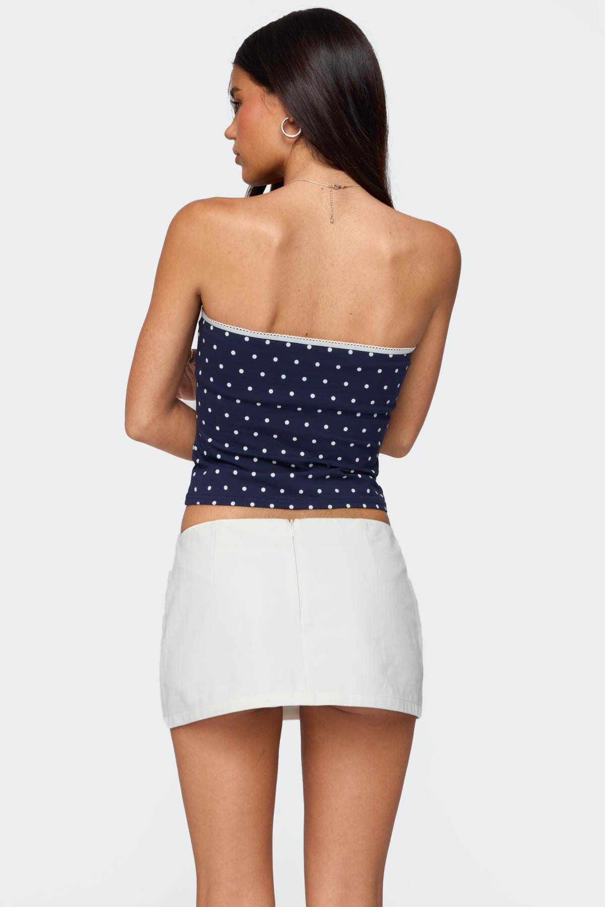 Built In Bra Polka Dot Top - Image 5