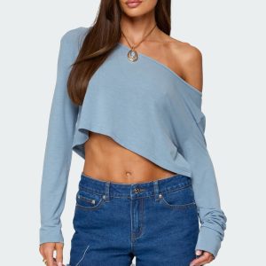Cropped Off Shoulder Top