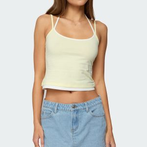 Roya Layered Halter Tank Top