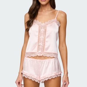 Clair Lacey Satin Effect Tank Top