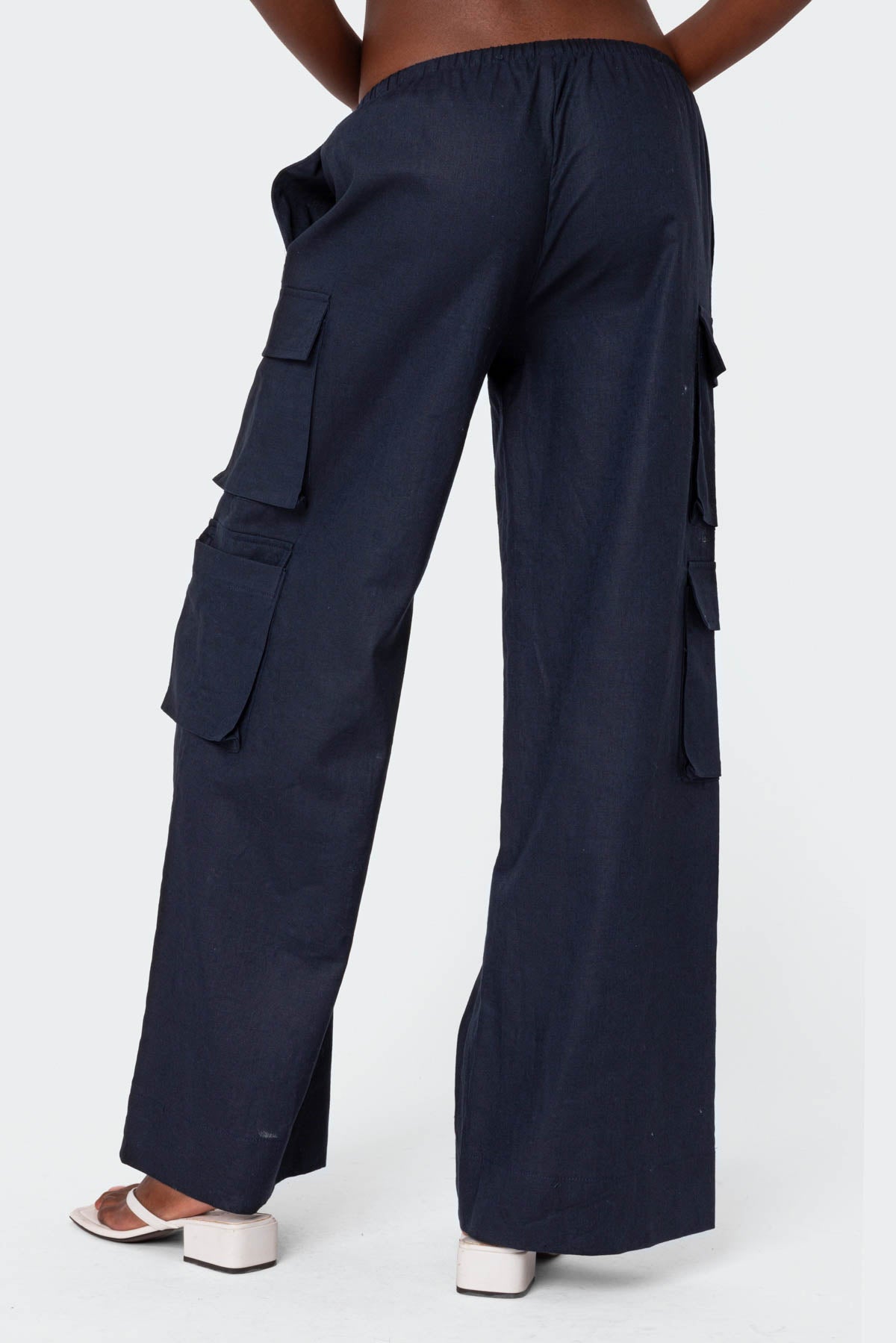 Bristol Linen Look Cargo Pants - Image 4