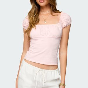 Oleana Gathered Bust Top