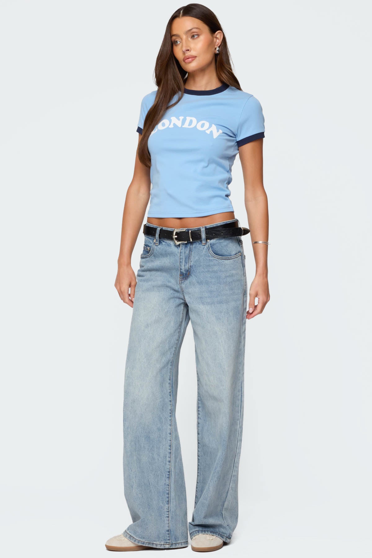 Ery Wide Leg Mid Rise Jeans - Image 3