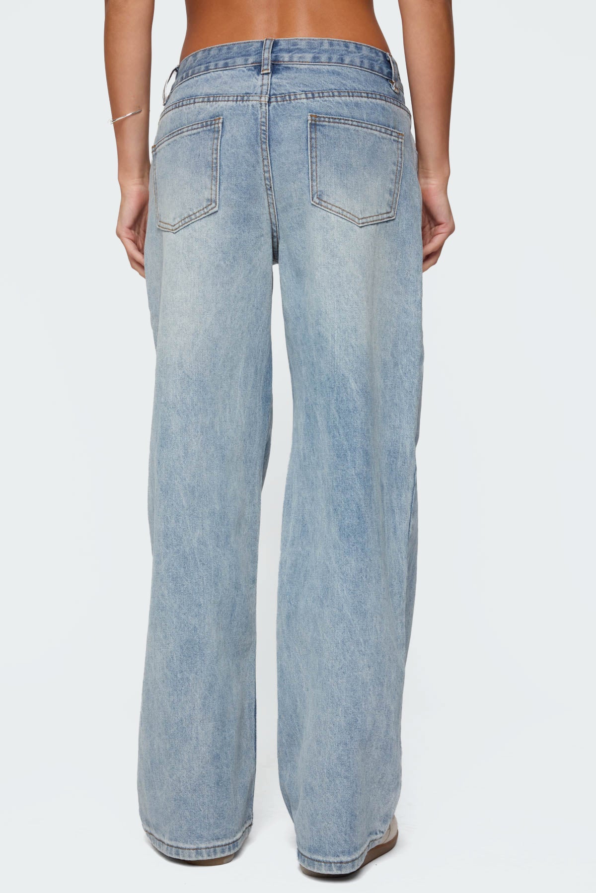 Ery Wide Leg Mid Rise Jeans - Image 5