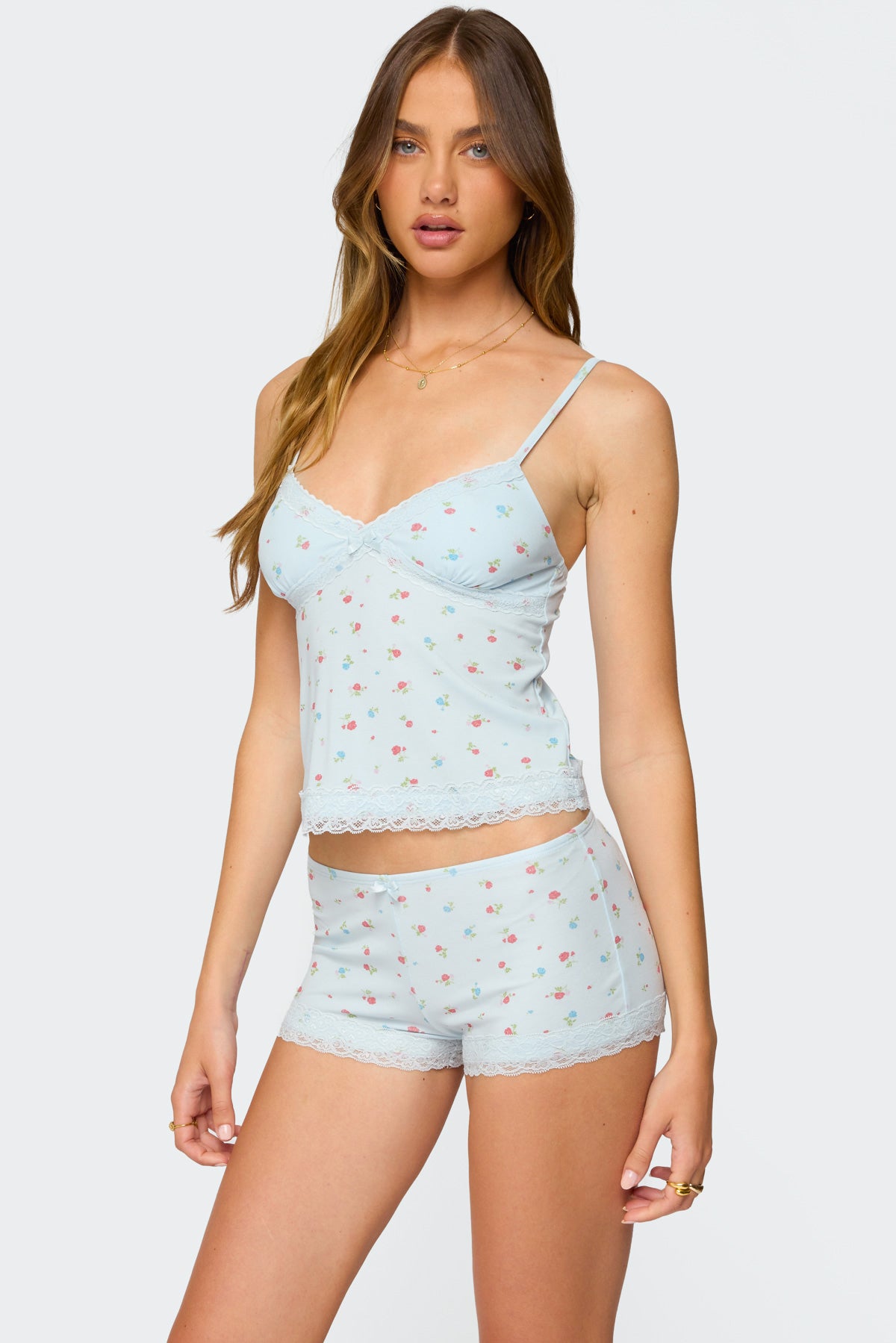 Aurea Lacey Floral Tank Top - Image 3