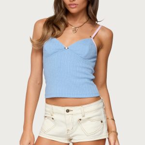 Cosette Pointelle Cupped Tank Top