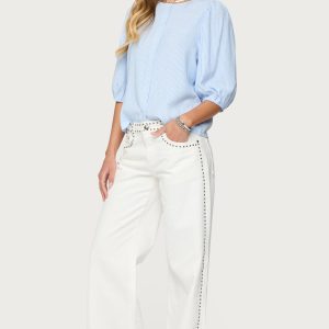 Quincy Studded Low Rise Jeans