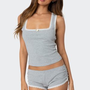 Kadence Lace Trim Tank Top