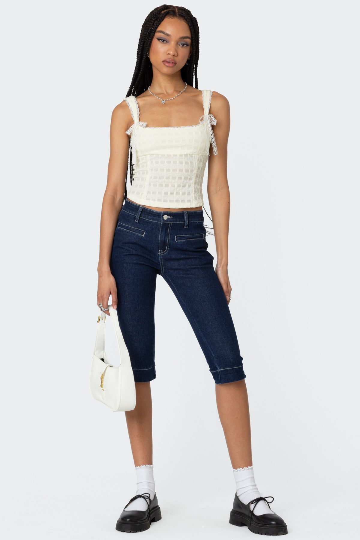 Textured Bustier Top - Image 2