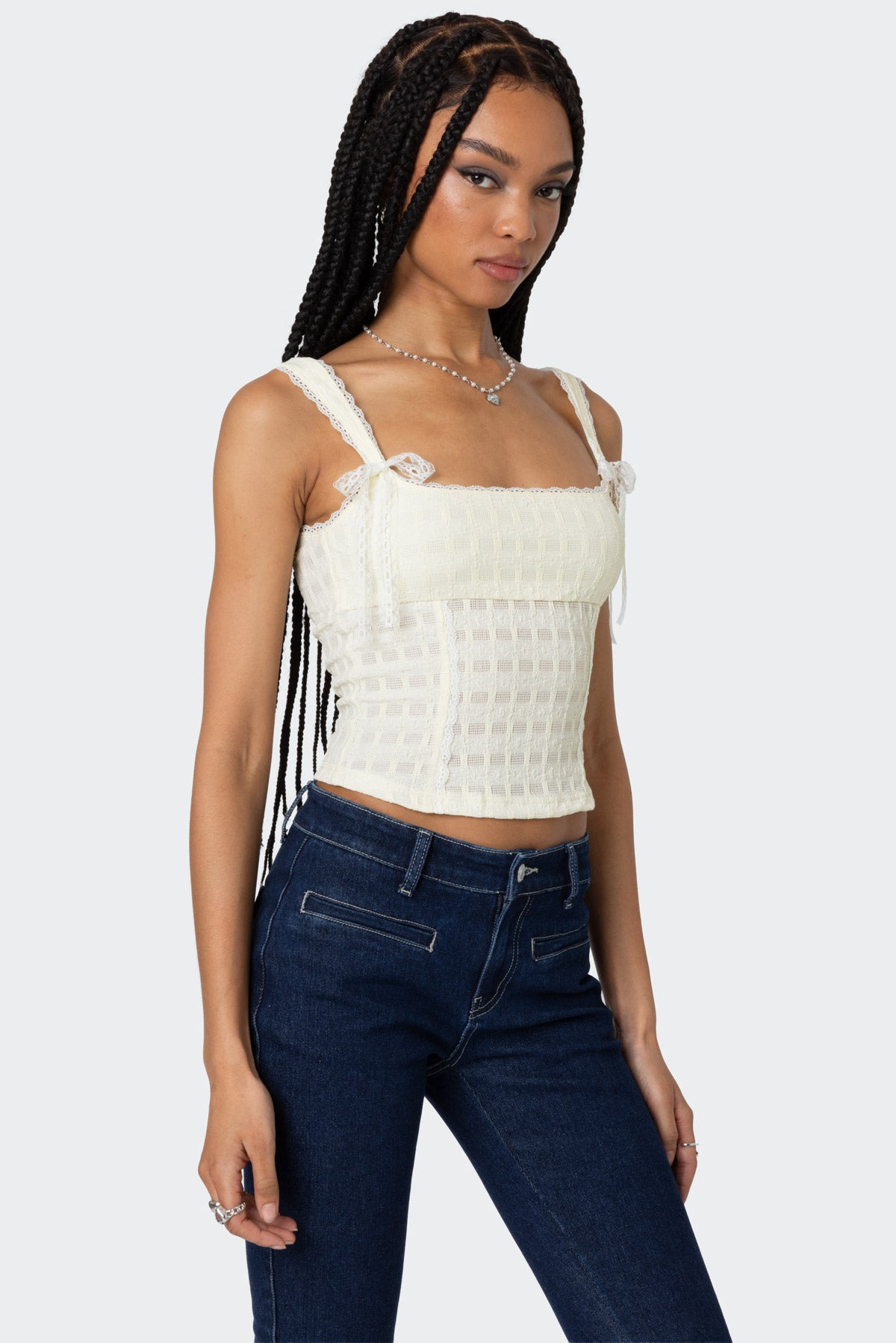 Textured Bustier Top - Image 3