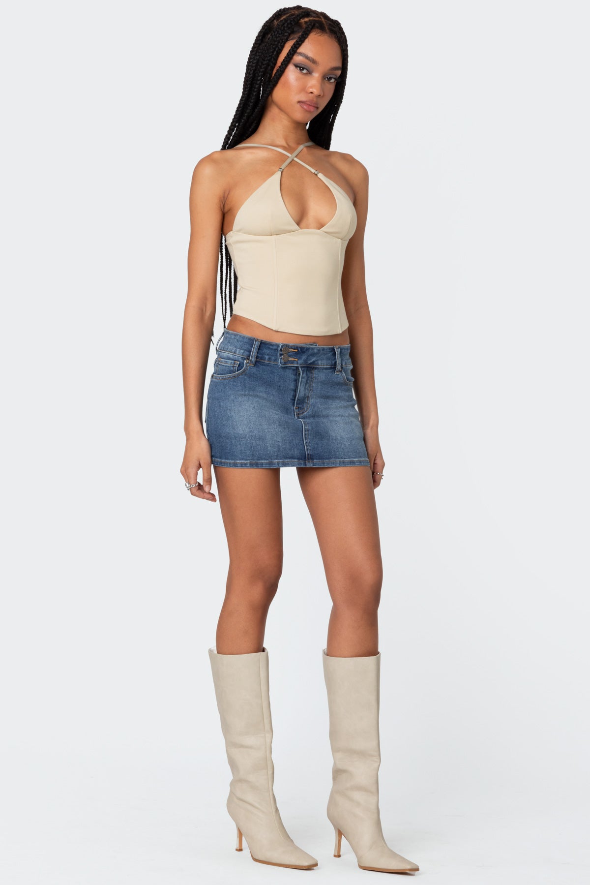 Lou Crossover Beaded Corset - Image 4