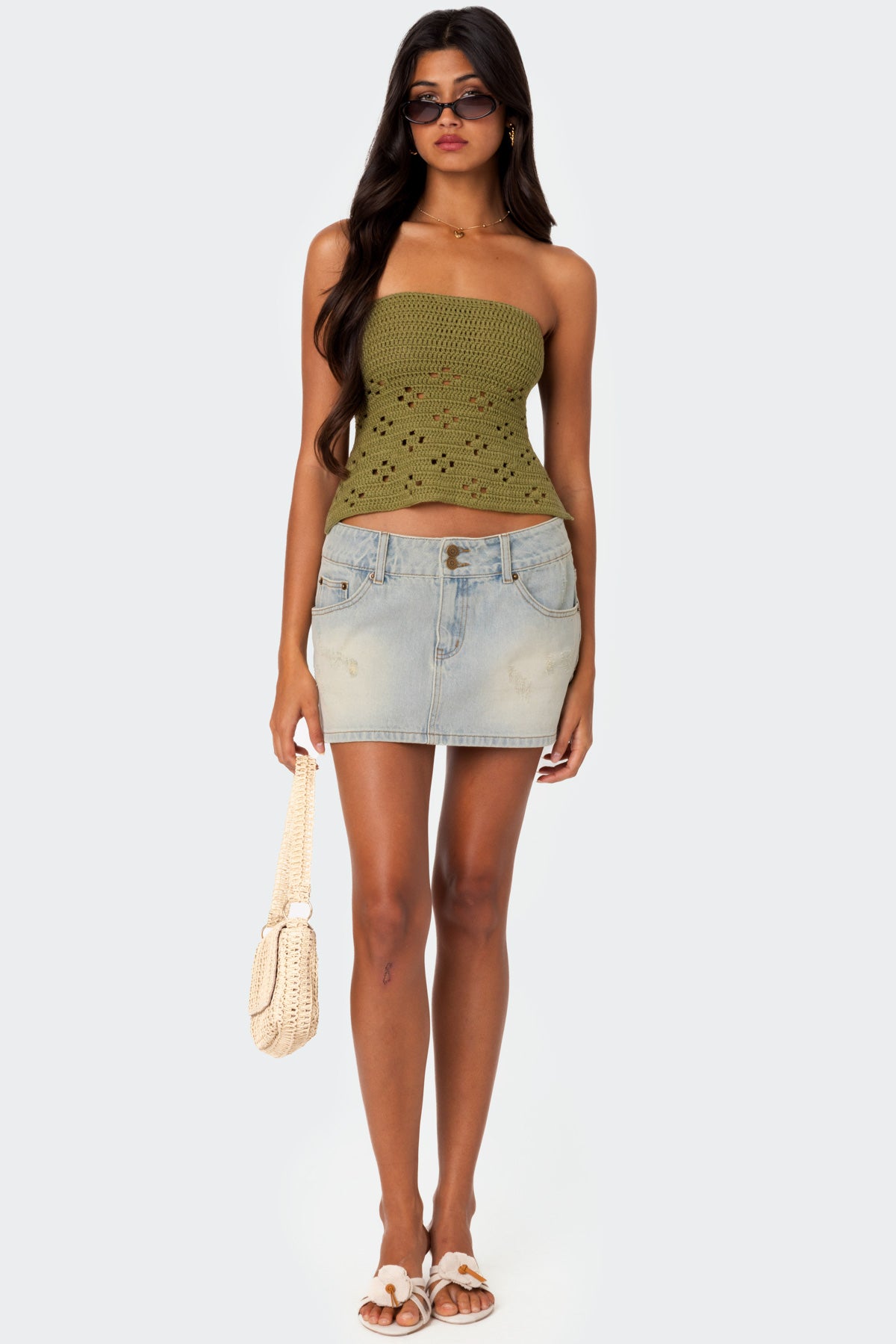 Niki Crochet Strapless Top - Image 5