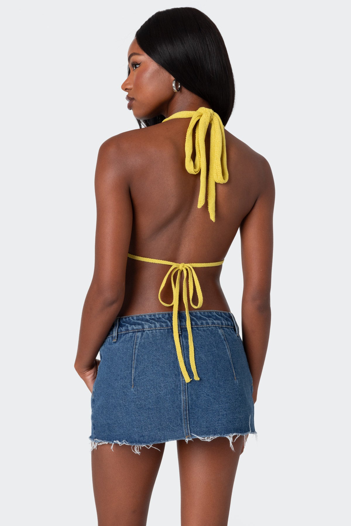 Caraway Ribbed Knit Split Front Top - Image 4